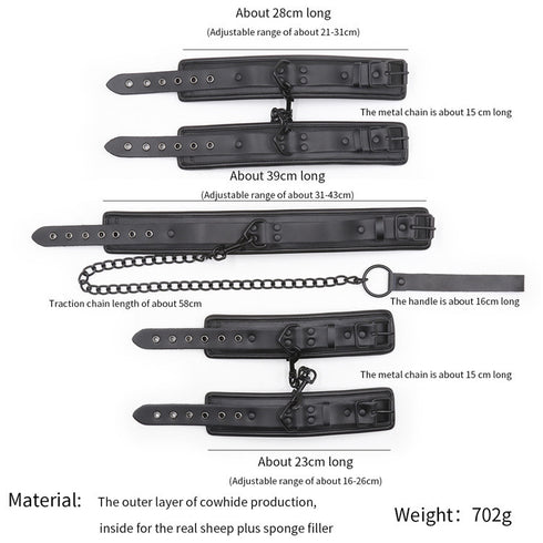 Luxury Soft Cushioned Bondage Kit - 3 Piece