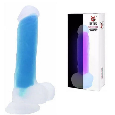 NVTOYS Luminous Silicon Dildo - 8.1 Inch