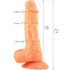 FAAK REALISTIC DILDO F3 Flesh 7.5 INCH