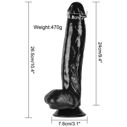 Daewoo Celtic Warriors Black Dildo 10.4 Inch