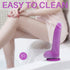 Tarzan Double Liquid Silicon Dildo Purple - 7.7 Inch
