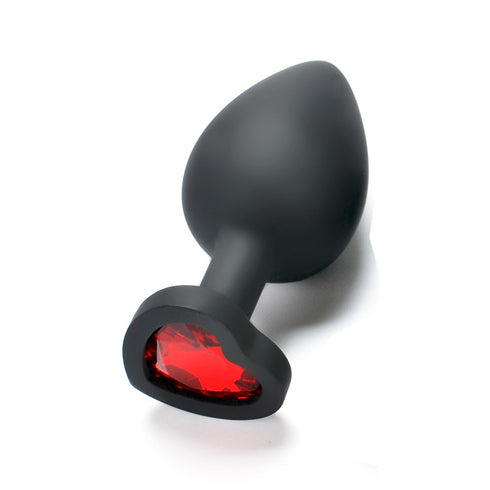 Lovendur Silicone Butt Plug - Heart Shape Base