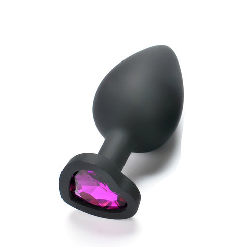 Lovendur Silicone Butt Plug - Heart Shape Base