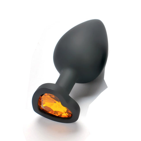 Lovendur Silicone Butt Plug - Heart Shape Base