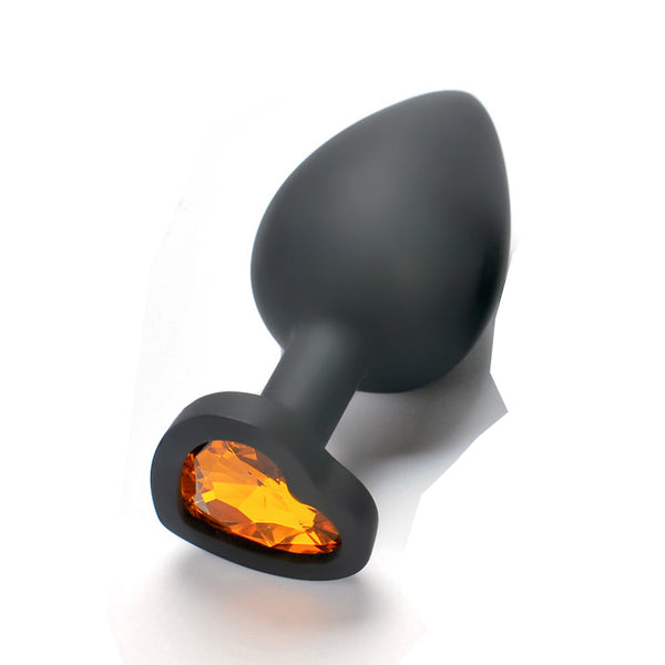 Lovendur Silicone Butt Plug - Heart Shape Base