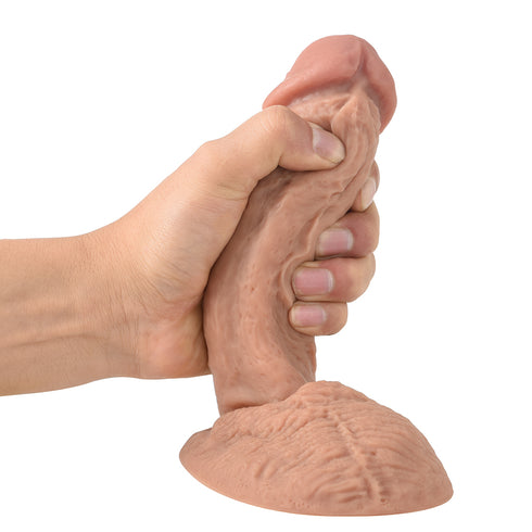 Daewoo Double Layer Silicon Dildo - Stretched Balls