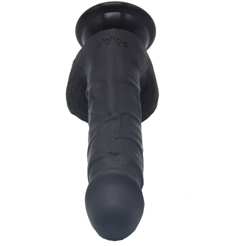 FAAK REALISTIC DILDO F108 Black 7.8 INCH