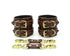 Trio Hide Luxury Double Locking Cowhide Handcuffs