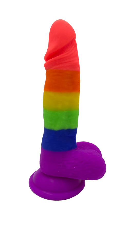 Pride Edition Rainbow Realistic dildo 7.5 Inch