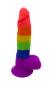 Pride Edition Rainbow Realistic dildo 7.5 Inch