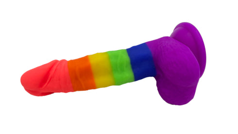 Pride Edition Rainbow Realistic dildo 7.5 Inch