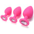 Lovendur Silicone Butt Plug Set of 3 - Pink