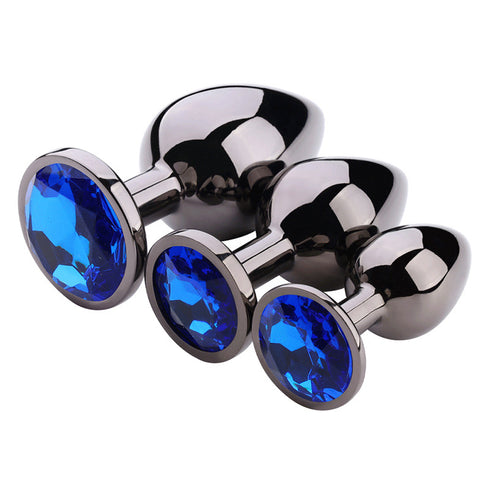 Champ Carbon Black Butt Plug Set of 3