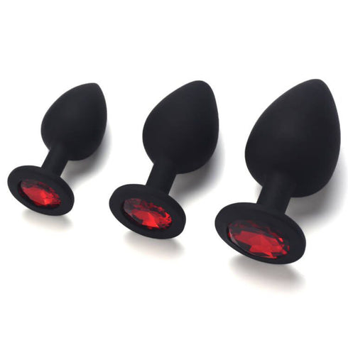 Lovendur Silicone Butt Plug Set of 3