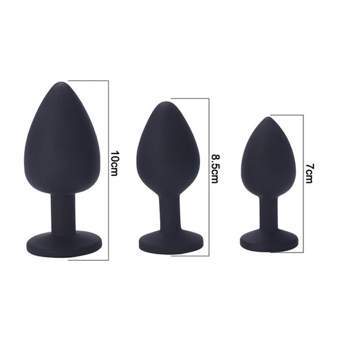 Lovendur Silicone Butt Plug Set of 3