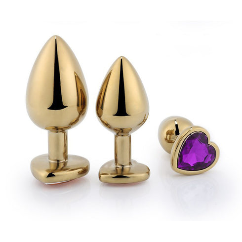 LS Aluminum Alloy Butt Plug Set of 3 - Gold