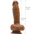 FAAK STRAP ON REALISTIC DILDO 7.25 INCH
