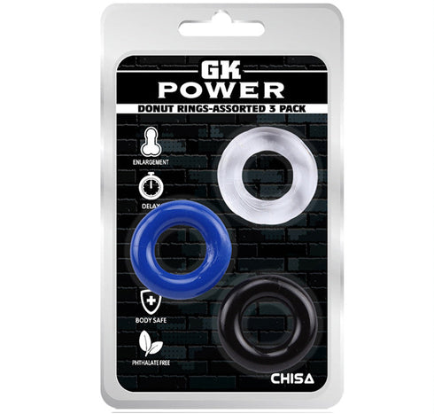GK COCK RINGS (3 Pack)