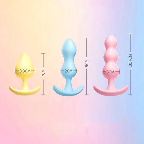 MIZZZEE Jelly Butt Plug Set