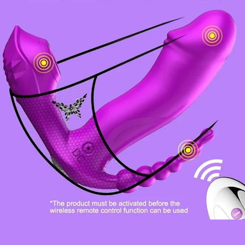 Fox M6 Tipsy Wearable Vibrator (with remote)