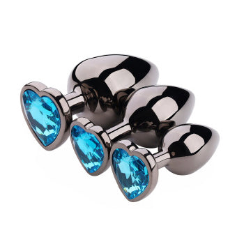 Champ Carbon Black Butt Plug Set of 3