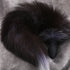 Silver Fox Tail Vibrating Butt Plug With Remote