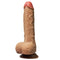 T-Buds Brother Dual Layer Silicone Dildo 7.25 Inch - Tan