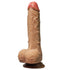 T-Buds Brother Dual Layer Silicone Dildo 7.25 Inch - Tan
