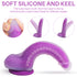 Tarzan Double Liquid Silicon Dildo Purple - 7.7 Inch