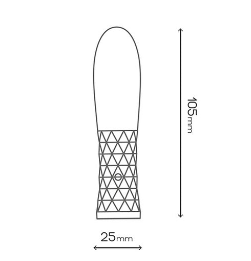 Playful Diamonds The Dame - Rechargeable Bullet - Black