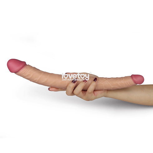 King Size Realistic Ladykiller Tapered Double Penetration Dildo 14"