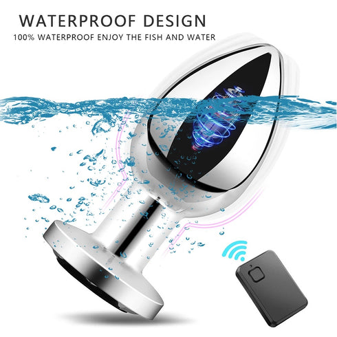 Le Grace Alloy Vibrating Butt Plug - with Remote