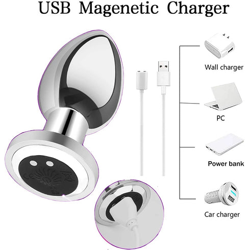 Le Grace Alloy Vibrating Butt Plug - with Remote
