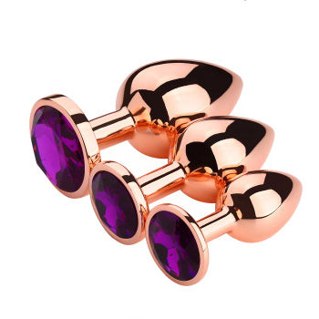 Champ Rose Gold Butt Plug Set of 3