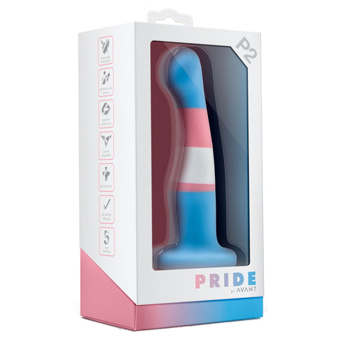 Avant - Pride P2 - True Blue Silicone Dildo - 6 Inch