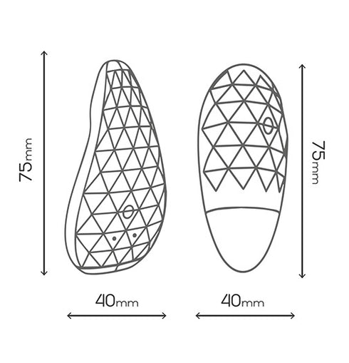 Playful Diamonds The Lady - Rechargeable Panty Vibrator with Remote - Black