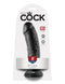 King Cock 8 Inch Cock - Black