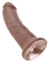 King Cock 8 Inch Cock - Brown