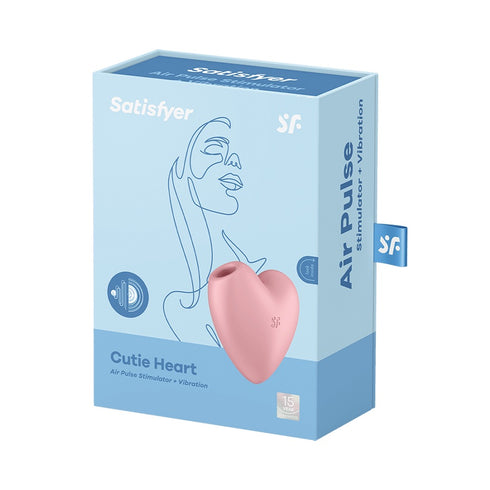 Satisfyer Cutie Heart Air Pulse Clitoral Stimulator and Vibration