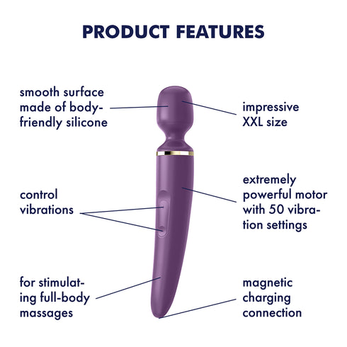 Satisfyer Wand-er Woman Wand - Purple