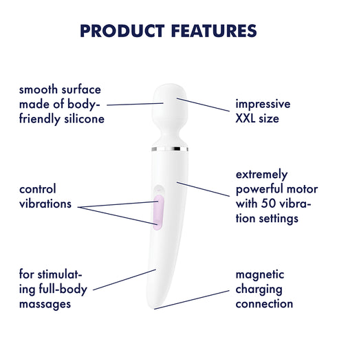 Satisfyer Wand-er Woman Wand - White