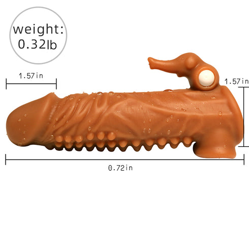 JA Vibrating Realistic Penis Sleeve